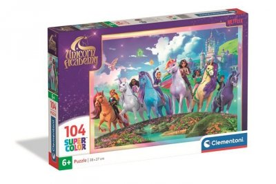 CLEMENTONI - PUZZLE CLE puzzle 104 SuperKolor UnicornAcademy 25091