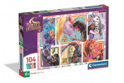 CLEMENTONI - PUZZLE CLE puzzle 104 SuperKolor UnicornAcademy 25094