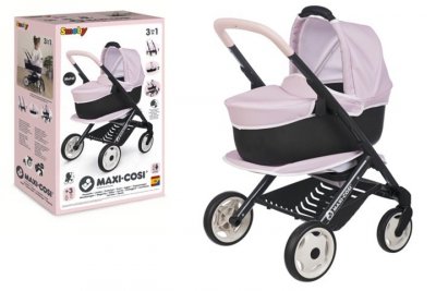 SMOBY SMOBY Maxi Cosi wózek 3w1 różowy 253121