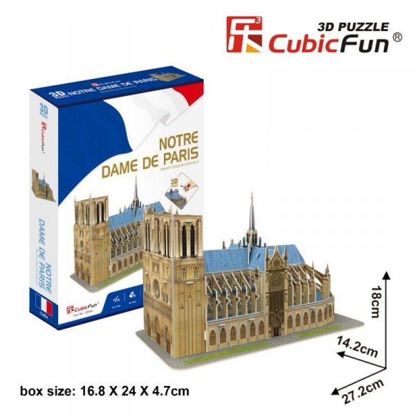 Cubic Fun Puzzle 3D Katedra Notre Dame