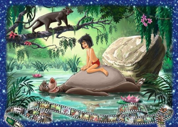 Ravensburger Polska Puzzle 1000 elementów Walt Disney Księga Dżungli