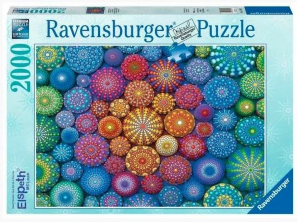 Ravensburger Polska Puzzle 2D 2000 elementów Tęczowe mandale
