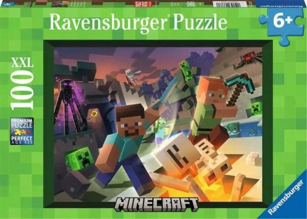Ravensburger Polska Puzzle 100 elementów XXL Minecraft