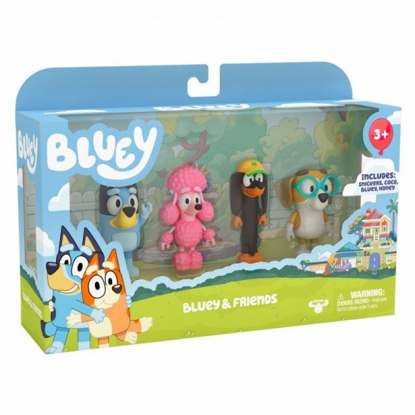 Tm Toys Figurki Bluey 4-pak Przyjaciele