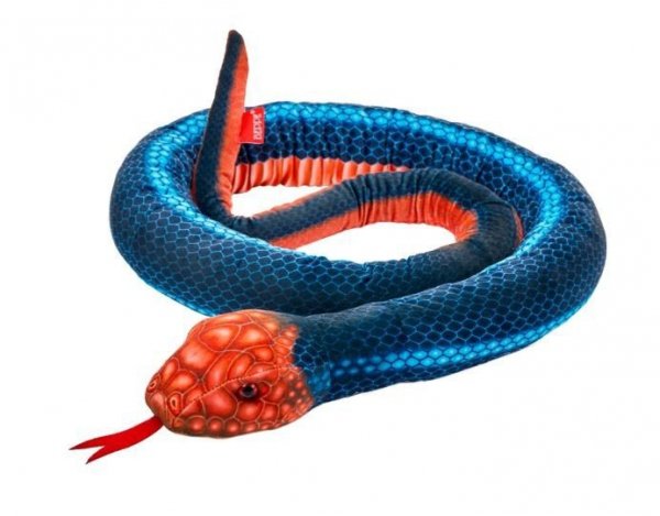 Beppe Maskotka Wąż niebiesko-pomaarańczowy 180cm