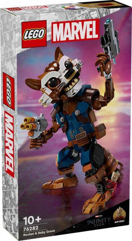 LEGO Klocki Super Heroes 76282 Rocket i Mały Groot