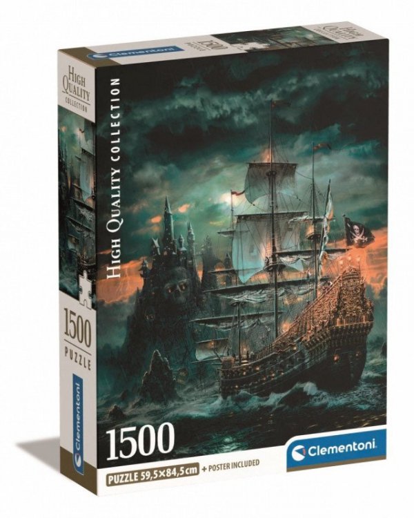 Clementoni Puzzle 1500 elementów Compact The Pirates Ship