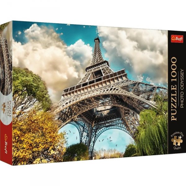 Trefl Puzzle 1000 elementów Premium Plus Wieża Eiffel Paryż Francja