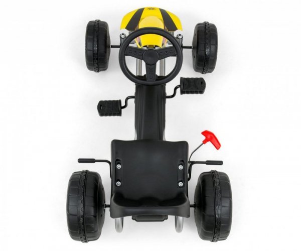 Milly Mally Gokart na pedały Viper Biało-czarny