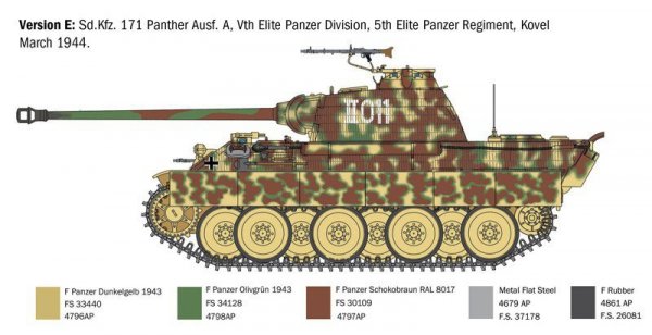 Italeri Model plastikowy Sd.Kfz.171 Panther Ausf. A 1/35
