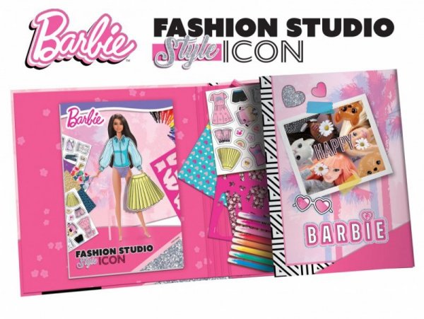 Lisciani Ksiażeczka do projektowania sukienek Barbie