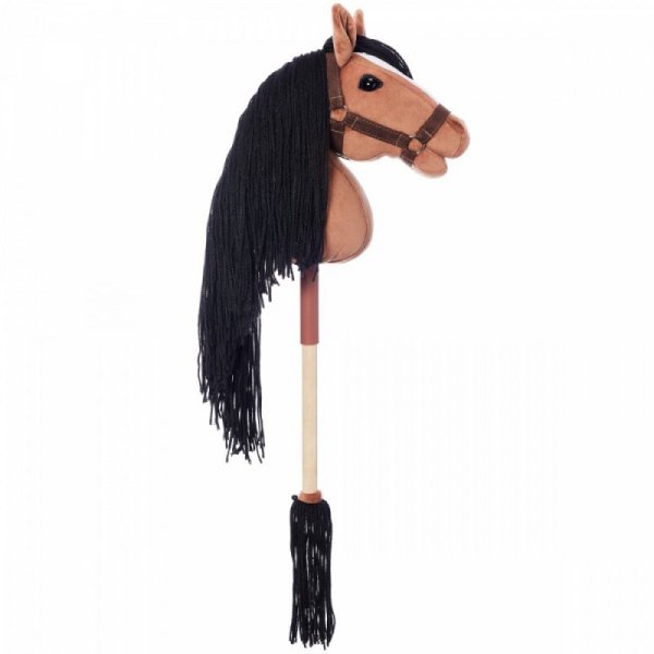 Tootiny Koń na kiju Hobby Horse HOPPIHORSE A3 Bay - ciemny brąz, maść gniada