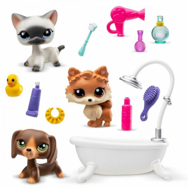 Tm Toys Zestaw Littlest Pet Shop G7 S3 SPA z 3 figurkami