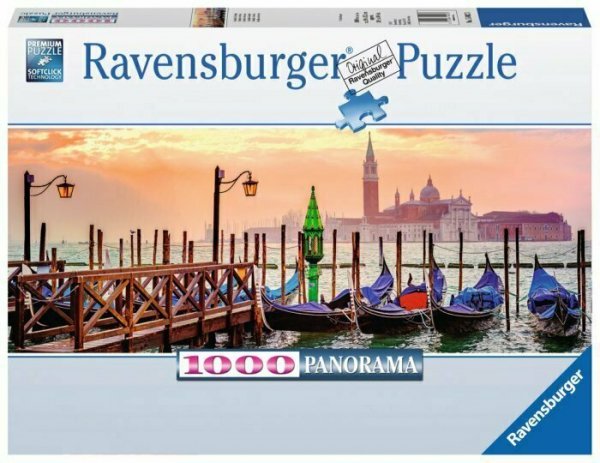 PROMO Puzzle 1000el Panorama Weneckie gondole 150823 RAVENSBURGER p5