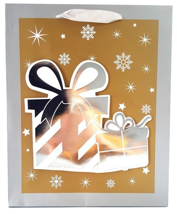 Torebka prezentowa świąteczna 3D 9016A 30x39x12cm p12, cena za 1szt