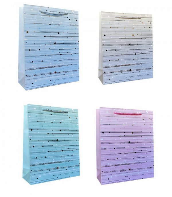 Torebka ozdobna prezentowa 4wz 984B 26x32x10cm p12 mix cena za 1 szt