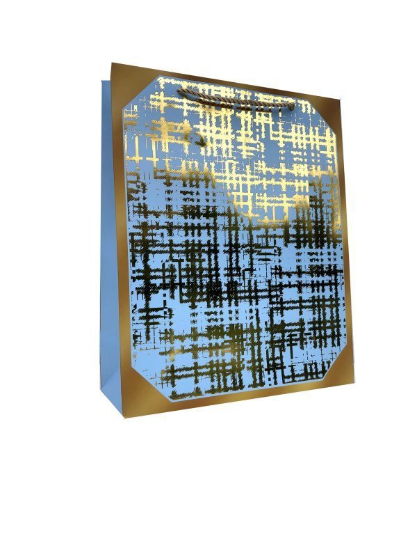 Torebka ozdobna prezentowa 30x41,5x12cm 306A mix kol.ze złotym wykończeniem cena za 1 szt