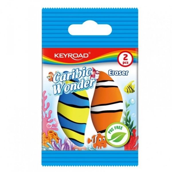 Gumka uniwersalna KEYROAD Caribic Wonder, 2szt., zawieszka