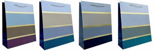 Torebka ozdobna prezentowa 4wz 18x23x10cm JP 657C mix cena za 1 szt