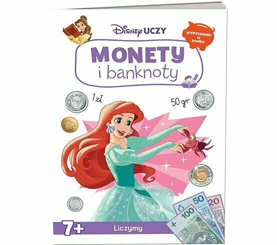 Książeczka Disney uczy. Księżniczka. Monety i banknoty. Liczymy UPZ-9304