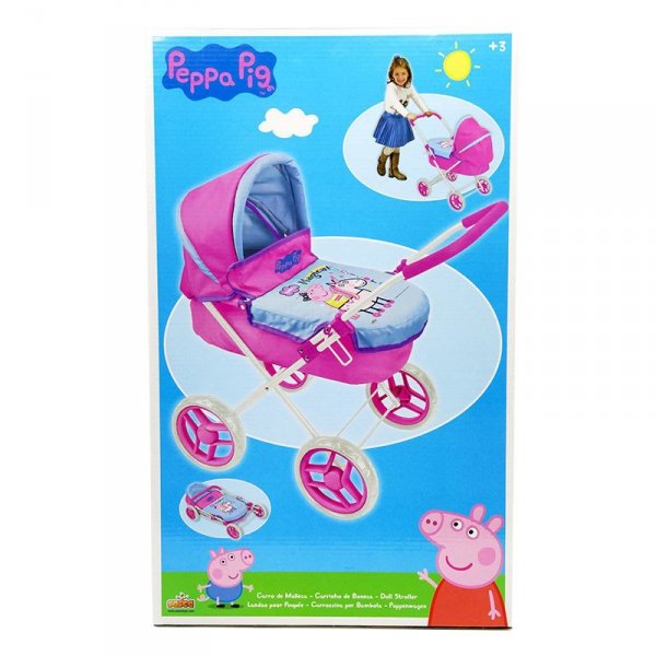 PROMO Wózek dla lalki głęboki różowy Świnka Peppa Peppa Pig 9970