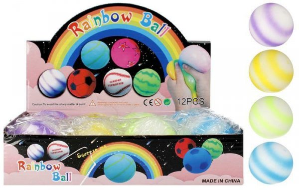 PROMO Piłka wyciskana 6cm Mega Creative 490314 p12 mix cena za 1szt