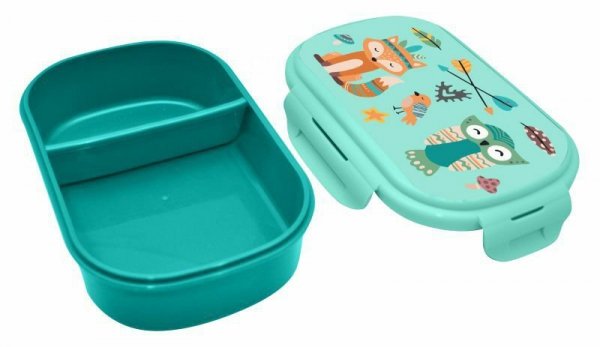 Śniadaniówka + sztućce 21x14x6cm Animals KL11345 Kids Euroswan