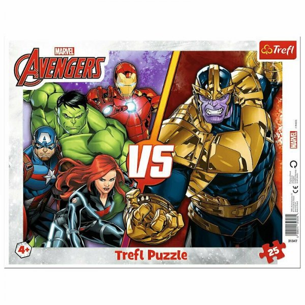 Puzzle 25el Ramkowe Niezwyciężona Drużyna Avengers Disney Marvel 31427 Trefl