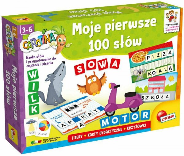 PROMO Carotina Moje pierwsze 100 słów 100453 LISCIANI
