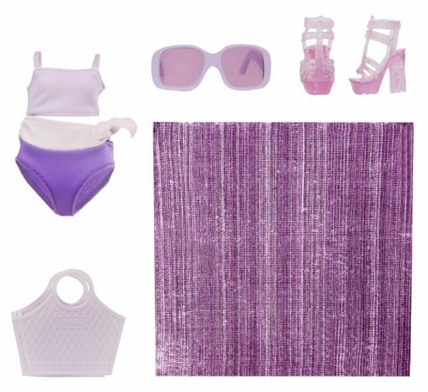 MGA Lalka Rainbow High w stroju kąpielowym Swim & Style Violet Willow (Purple) 507314 p2