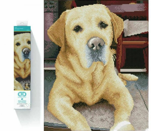 PROMO Haft diamentowy Diamond Dotz Diamentowa mozaika Labrador King 48x58cm DQ10027