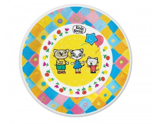 Talerzyki pap. Kicia Kocia (licencja), 18 cm, 6 szt. PM-TKKO