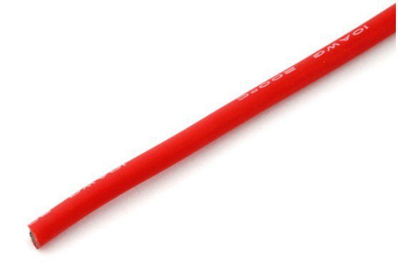 Przewód silikonowy 5,3 mm2 (10AWG) (czerwony) 1m - MSP