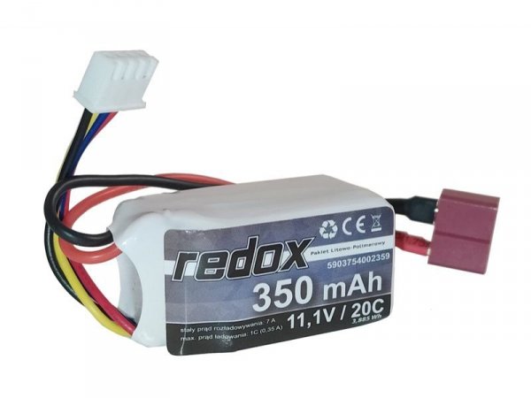 Redox 350 mAh 11,1V 20C DEAN - pakiet LiPo - Redox