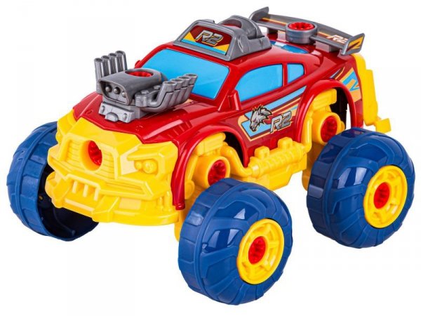 Sportowy, Terenowy Samochód do rozkręcania i skręcania 3w1 TUNING + Wkrętarka Monster Truck Przecena 1