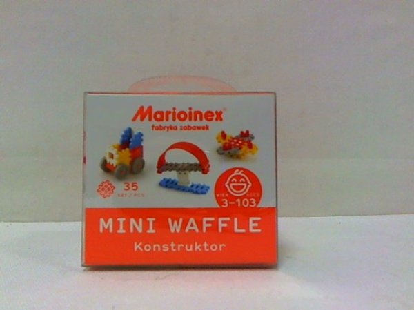 MARIOINEX Klocki wafle mini 35szt konstr-chłop 02783