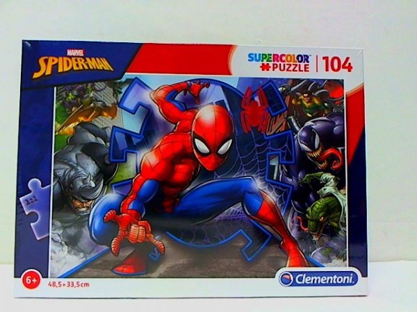CLEMENTONI CLE puzzle 104 SuperKolor SpiderMan 27116