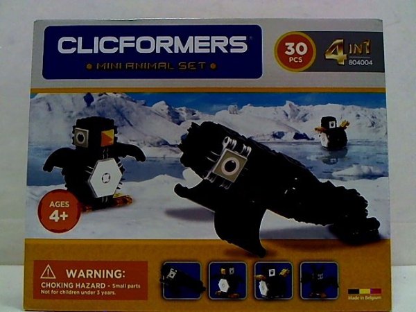 CLICFORMERS - KLOCKI CLICS Clicformers 30el Ark.zwierzęta4w1 34189