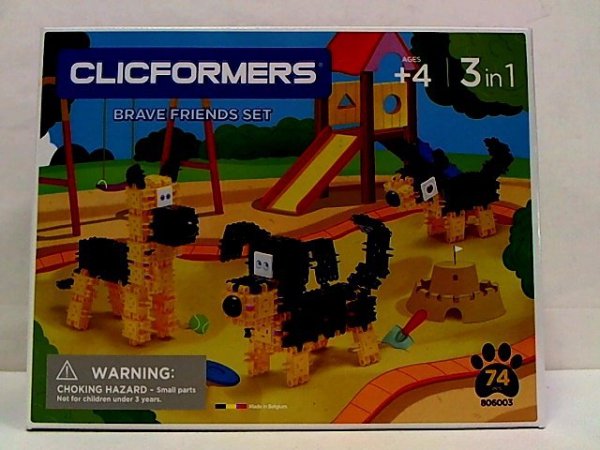 CLICFORMERS - KLOCKI CLICS Clicformers 74el set Black_yellow 35759