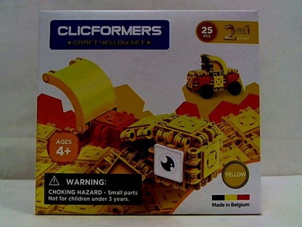 CLICFORMERS - KLOCKI CLICS Clicformers Craft set yellow 25el 35667