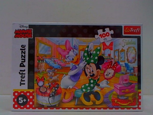 TREFL PUZZLE 100 Minnie w salonie kosmetycznym 16387
