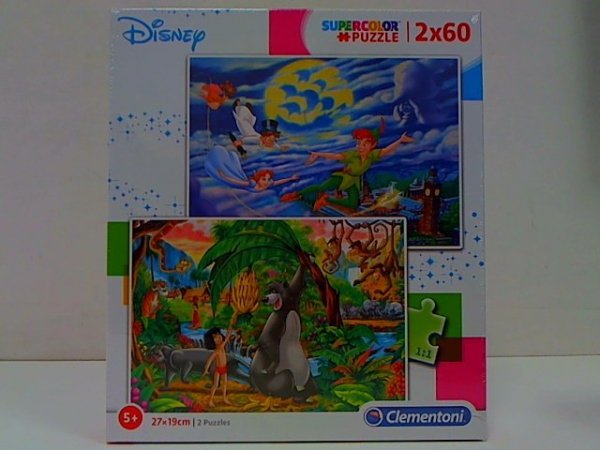 CLEMENTONI CLE puzzle 2x60 SuperKolor Disney Classic 21613