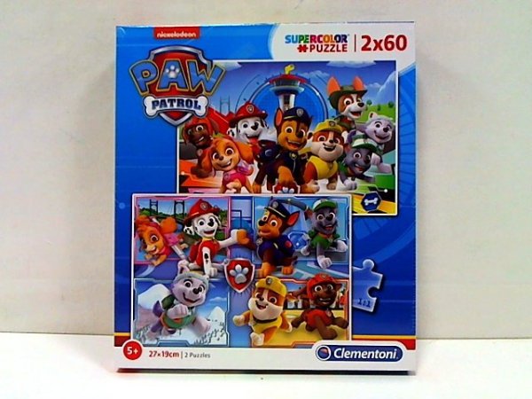 CLEMENTONI - PUZZLE CLE puzzle 2x60 SuperKolor Psi Patrol 21617