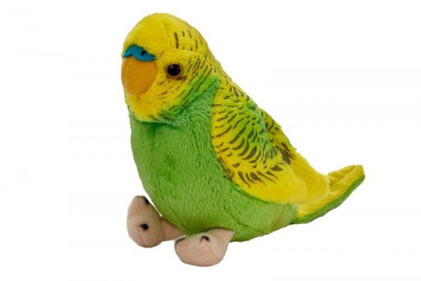 BEPPE Papuga falista 13cm zielono-żółta 13728 17710