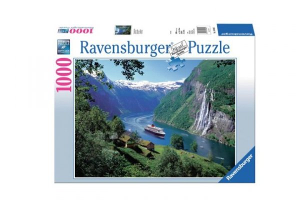 RAVENSBURGER RAV puzzle 1000 Fjord w Norwegii 15804
