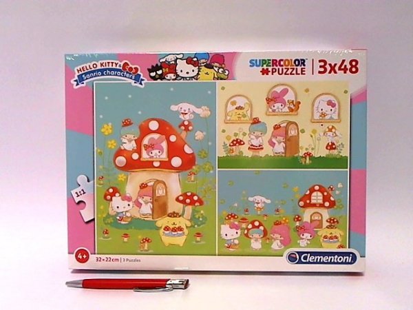 CLEMENTONI CLE puzzle 3x48 SuperKolor Hello Kitty 25246