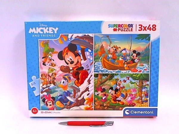 CLEMENTONI CLE puzzle 3x48 SuperKolor Mickey_Friend 25266