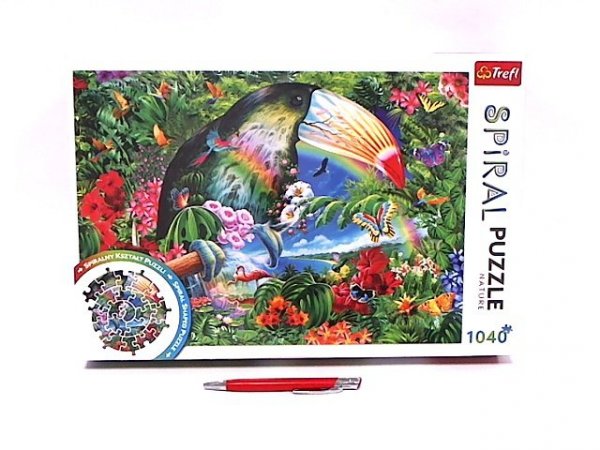 TREFL PUZZLE 1040 Spiral Puzzle Tropik.zwierz 40014