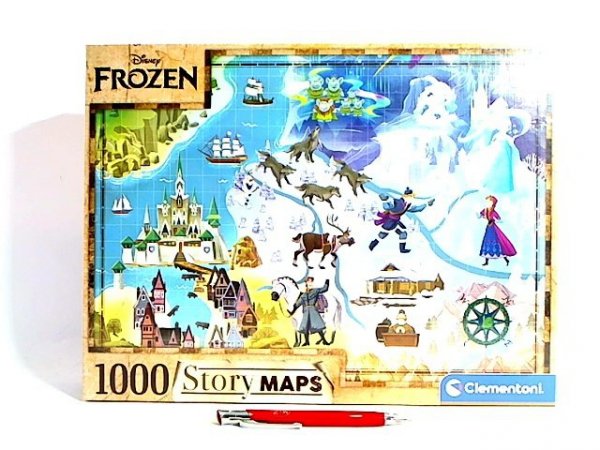 CLEMENTONI - PUZZLE CLE puzzle 1000 StoryMaps Frozen 39666
