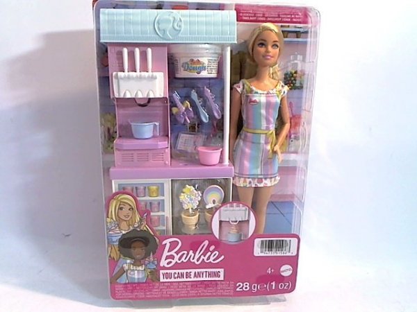 MATTEL Barbie lodziarnia zestaw + lalka HCN46 /6